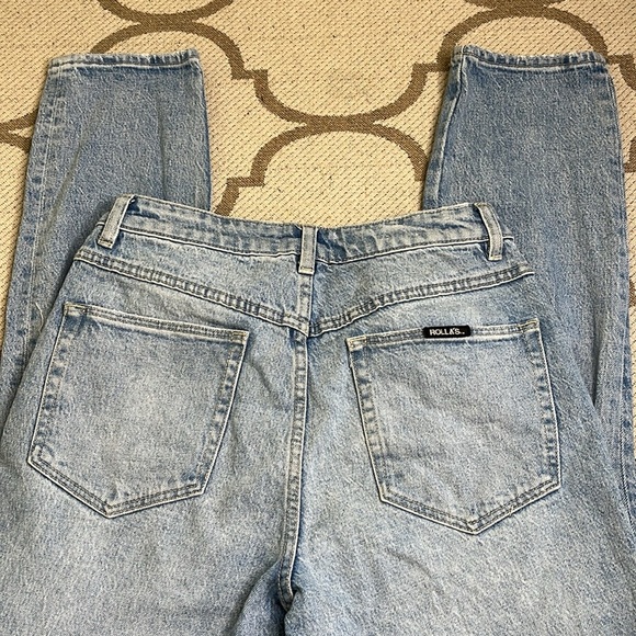 ROLLA'S Miller skinny faded vintage mid-High Rise Slim Blue Jeans size 29 - Picture 16 of 17